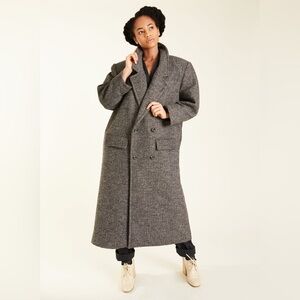 JG Hook Wool Vintage Gray Trench Coat